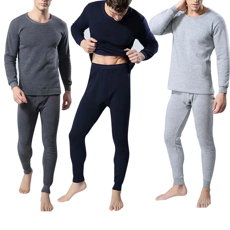 

Новое горячее зимнее мужское теплое термобелье для мужчин кальсоны комплект термобелья толстые плюс бархатные кальсоны мужские костюмы