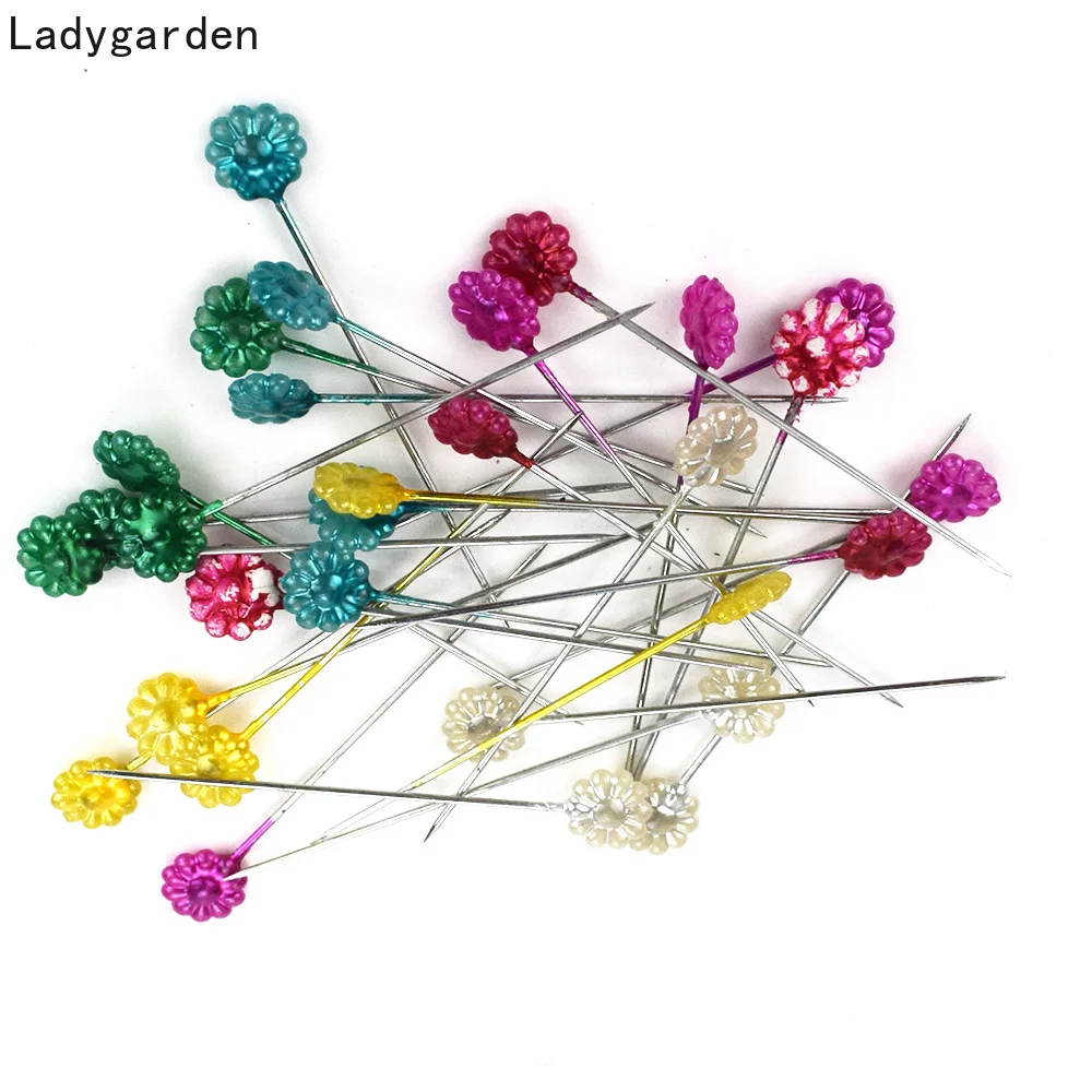 

360PCS Colorful Headed Quilting Pins Tools Needle Straight Sewing Pins Head Pins Weddings Corsage Dresage Safety Head Scarf Pin