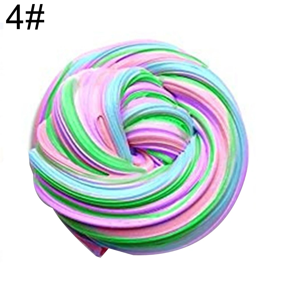 Мягкий слайм 60 мл игрушка цветной глина ремесло снятие стресса осадка детская