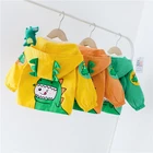 HYLKIDHUOSE жакет для новорожденных осенняя одежда для маленьких девочек; Пальто с капюшоном для мальчиков, куртки с милым динозавром и на открытом воздухе, детская повседневная верхняя одежда