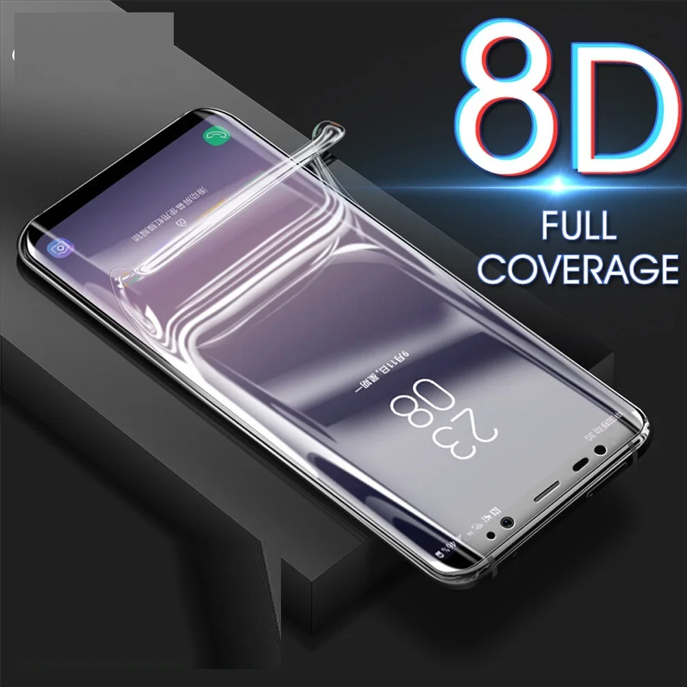 Гидрогелевая пленка с полным покрытием 9000D для Samsung Galaxy S8 S9 Plus Note 9 8 Защита экрана S6