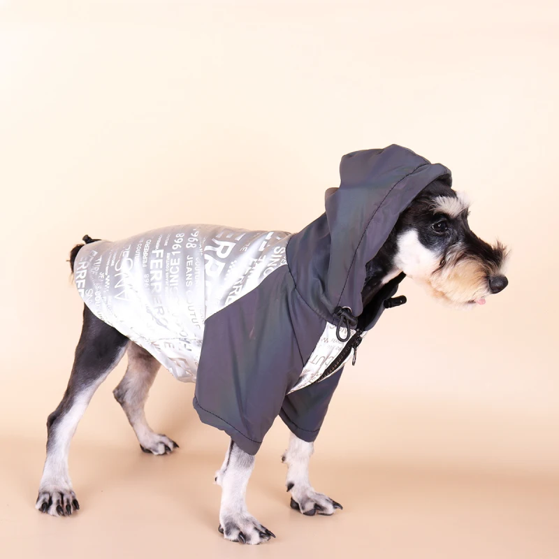 

Waterproof Dog Coat Jacket Reflective Pet Clothing Winter Dog Raincoat Outfit Garment Pomeranian Poodle Schnauzer Corgi Clothes