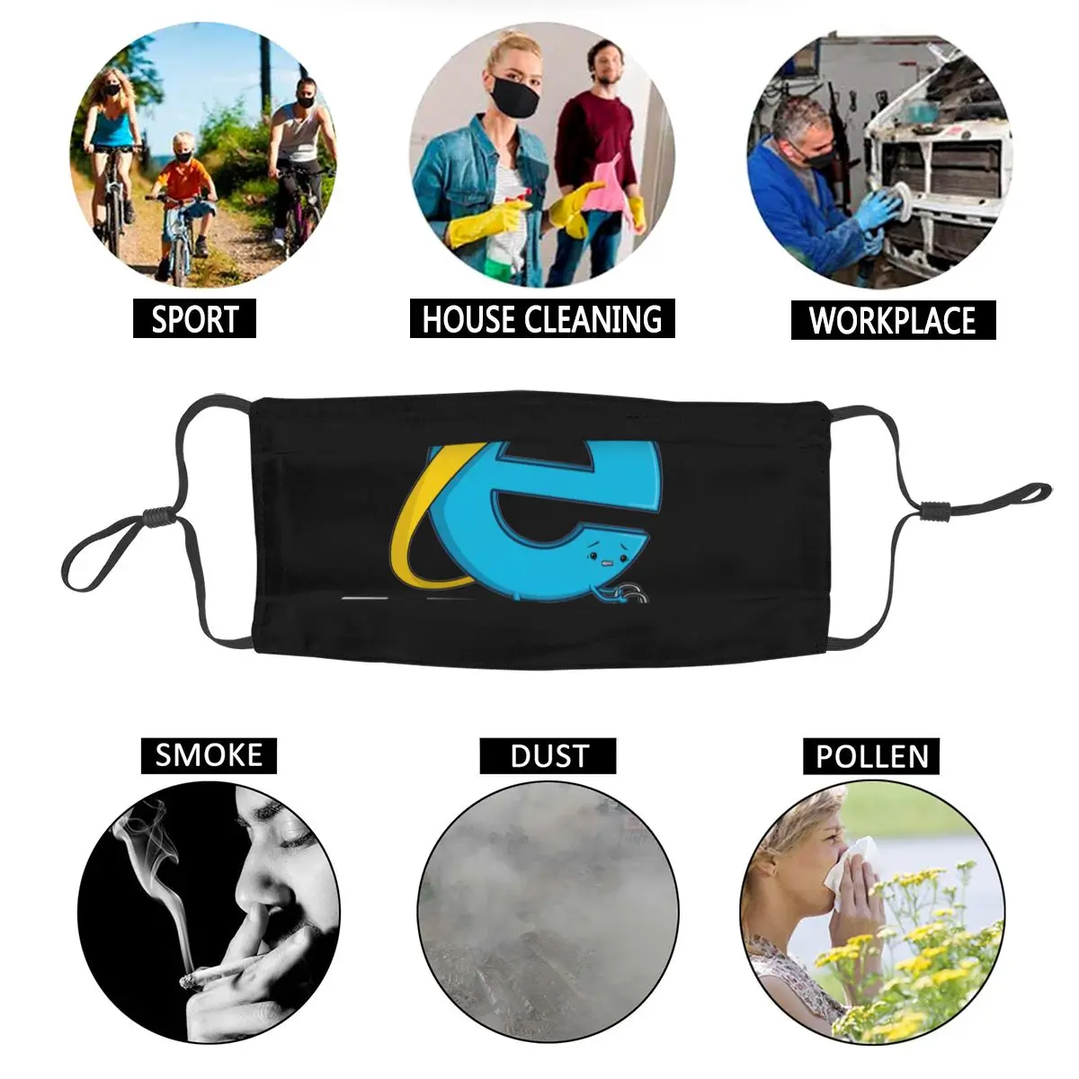 

Internet Slower Mouth Face Mask Rock Roll Dustproof Protection Cover Mouth Muffle