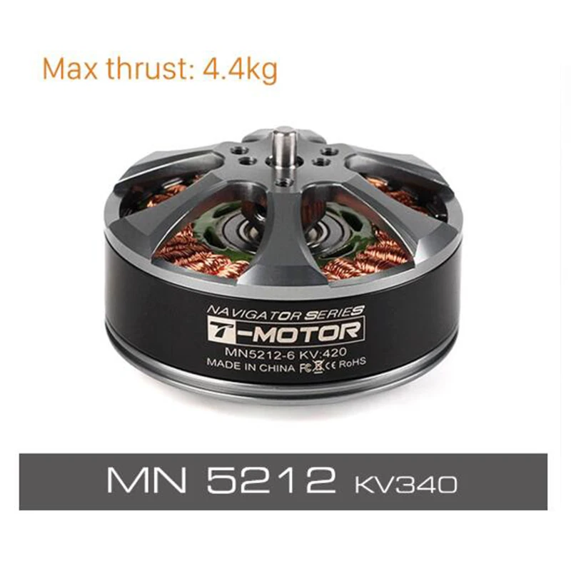 T-MOTOR бесщеточный ру двигатель MN5212 KV420 KV340 для БПЛА дронов Квадрокоптер матч 18