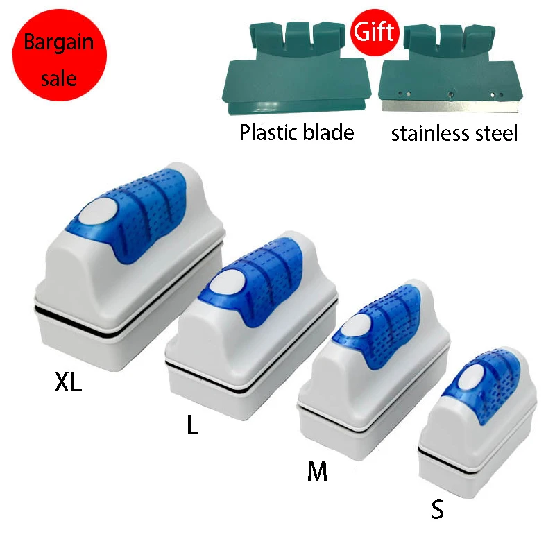 Новинка 2020 магнитный аквариумный скребок для водорослей Магнитная щетка
