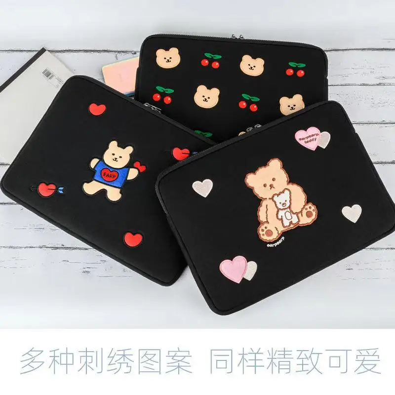 Мультяшная сумка для ноутбука корейского планшета чехол INS Bear Cute Mac iPad Pro 9 7 10 5 11 13