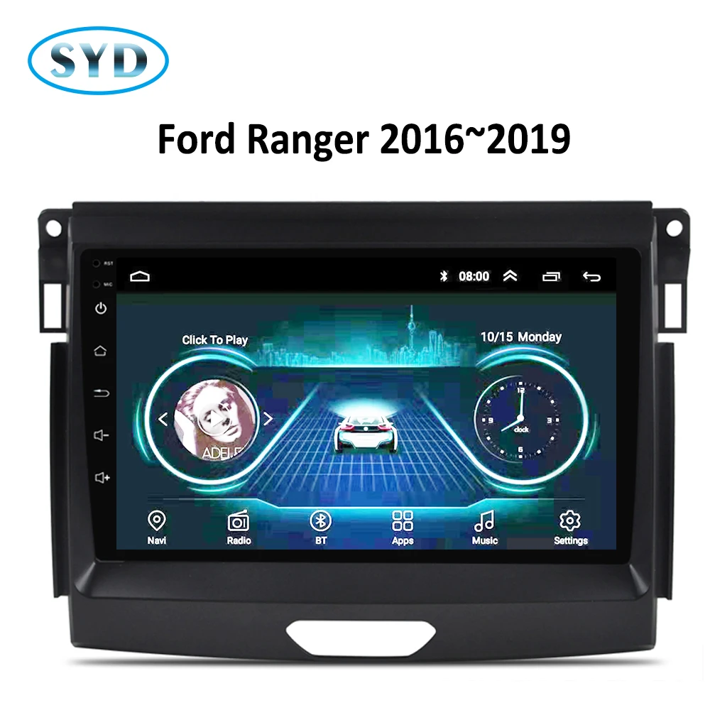 Автомобильный GPS для Ford Ranger автомагнитола 2016 ~ 201 Android 8 1 9 дюймовый мультимедийный