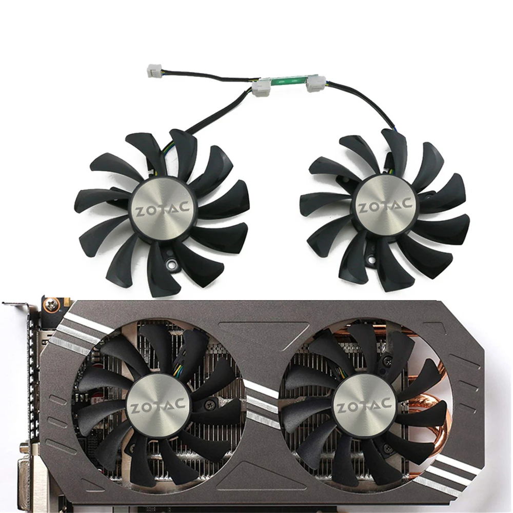 

Вентилятор охлаждения для видеокарты ZOTAC GTX 660Ti 650Ti BOOST GTX 970, 75 мм