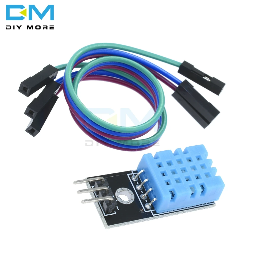 Цифровой Датчик относительной влажности температуры DHT11 для вывода Arduino 5 В Doupont с