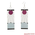 Аниме Demon Slayer косплей реквизит висячие серьги Kimetsu No Yaiba Kamado Tanjirou Подвеска Серьги Женщины Мужчины ювелирные изделия очарование