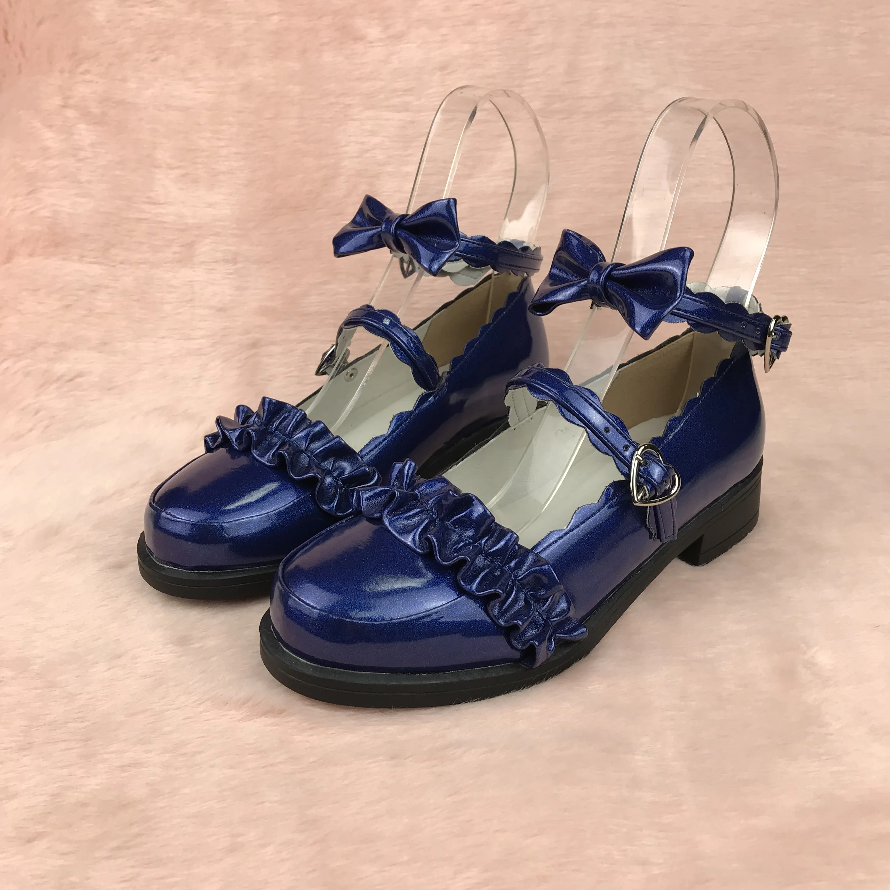 Женские туфли с бантиком на низком каблуке Нескользящие мягкой подошвой большой