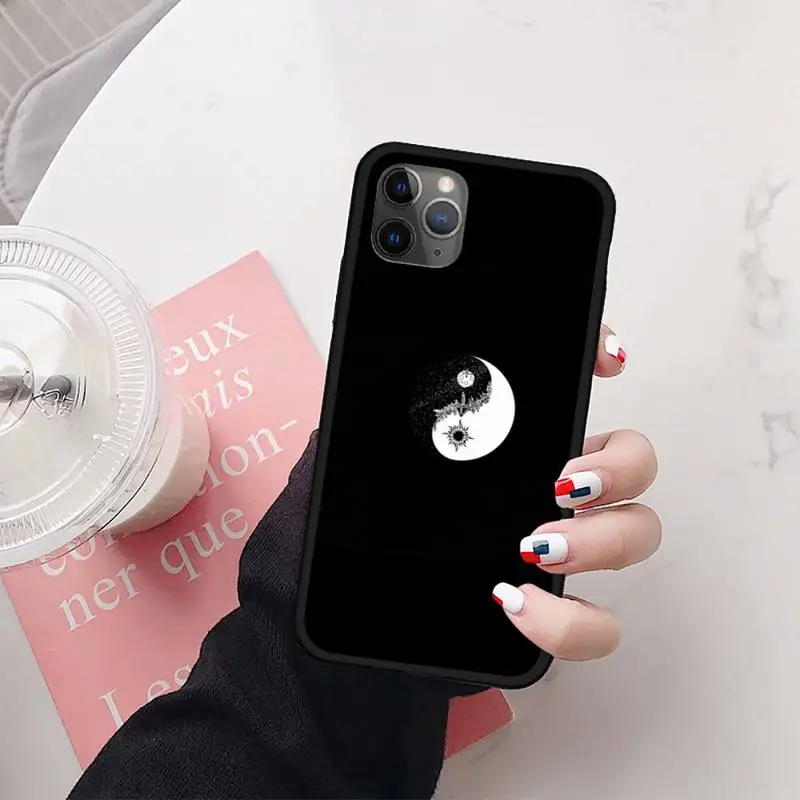 

Chinese round tai chi gossip yin and yang Phone Case for iPhone 11 12 mini pro XS MAX 8 7 6 6S Plus X 5S SE 2020 XR