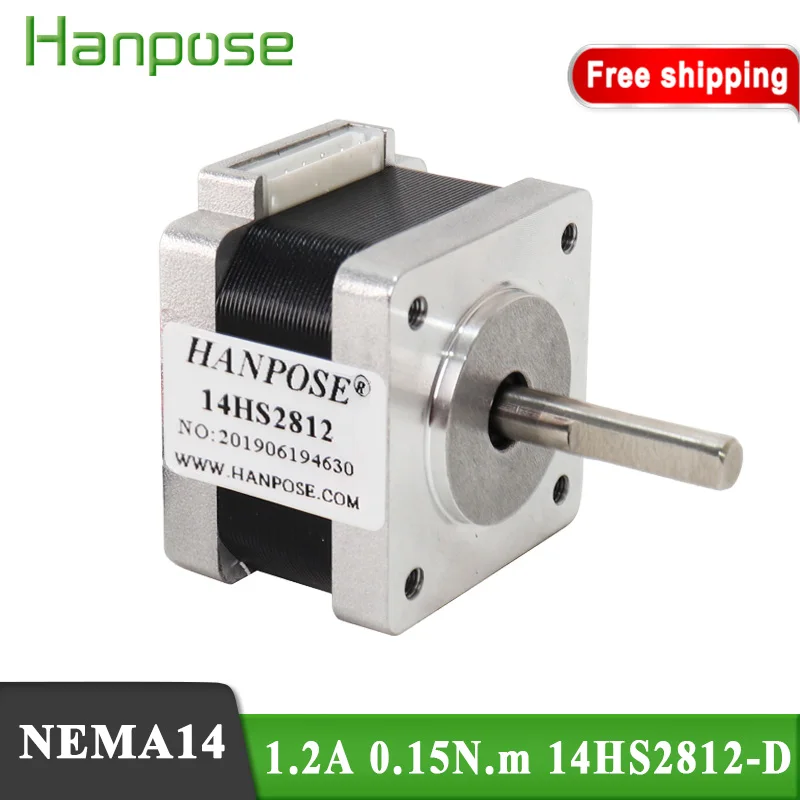 10 шт. Nema14 шаговый двигатель 14HS2812 D 35x28 мм 0.15N.m 1.2A 4 провода 35 серия для CNC 3D принтера