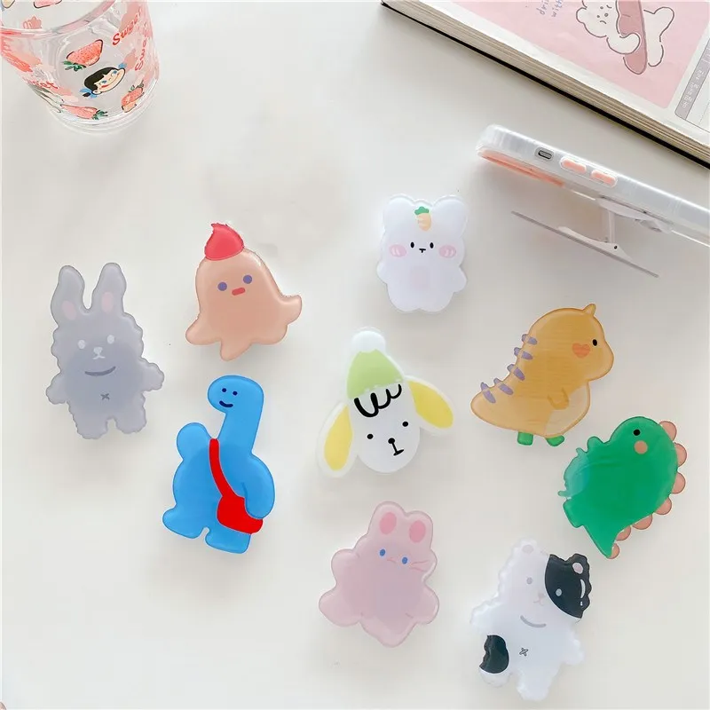 Симпатичный мультяшный держатель для телефона складной милый iPhone Samsung Huawei Mi