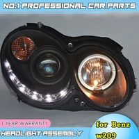 car accessories for mercedes benz clk w209 clk200 clk240 clk280 clk350 led line projector headlights 2004 2009 high quality