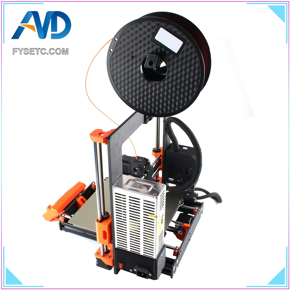 1 Set Complete DIY Clone Prusa i3 MK3S 3D Printer Full Kit With Aluminum Alloy Frame Profile Magnetic Heat Bed Motor Einsy board