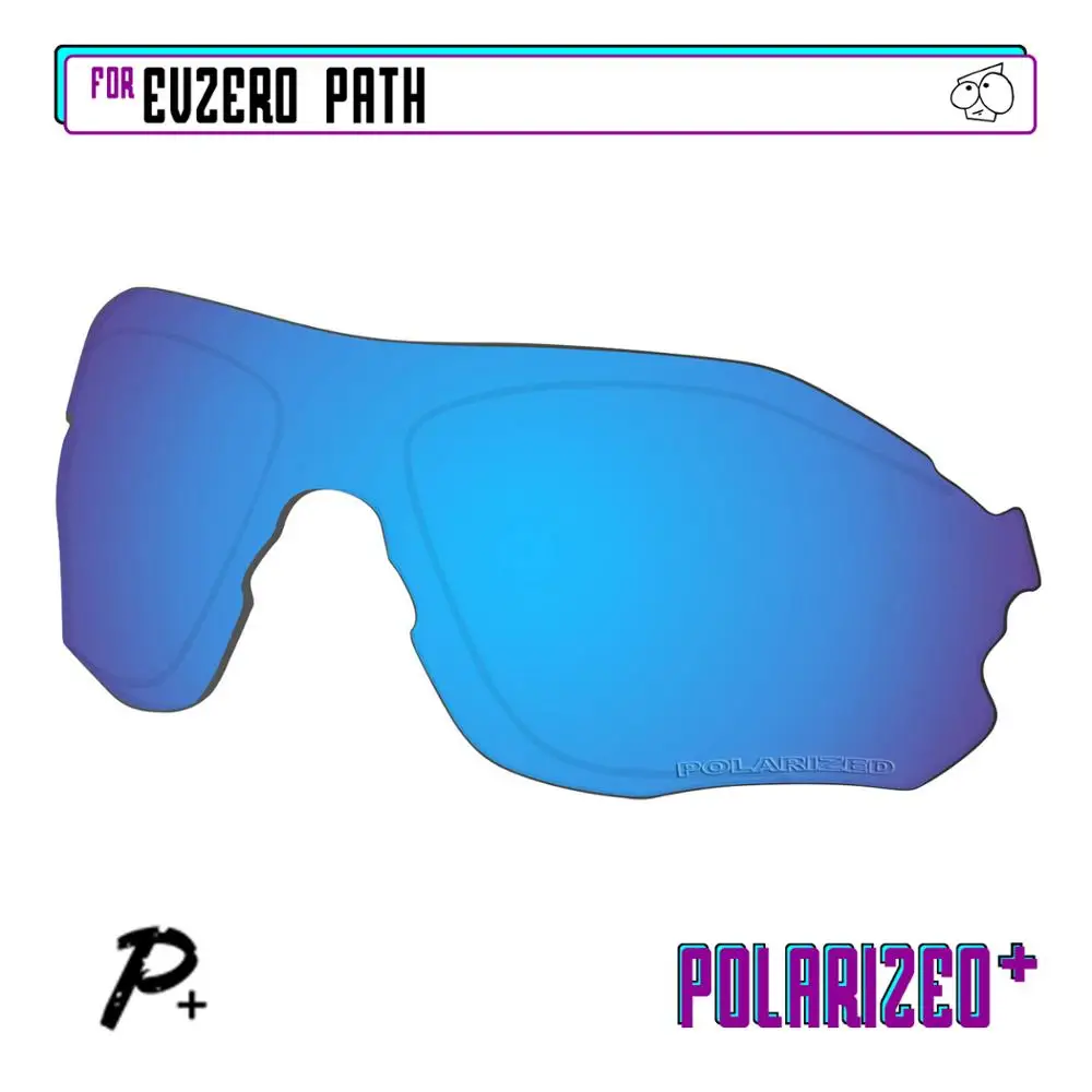 EZReplace Polarized Replacement Lenses for - Oakley EVZero Path Sunglasses - Blue P Plus