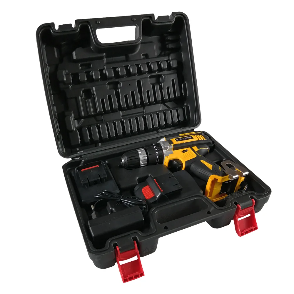 OTOOLSION 18 + 3 крутящий момент 21 в ударная Беспроводная Дрель шуруповерт