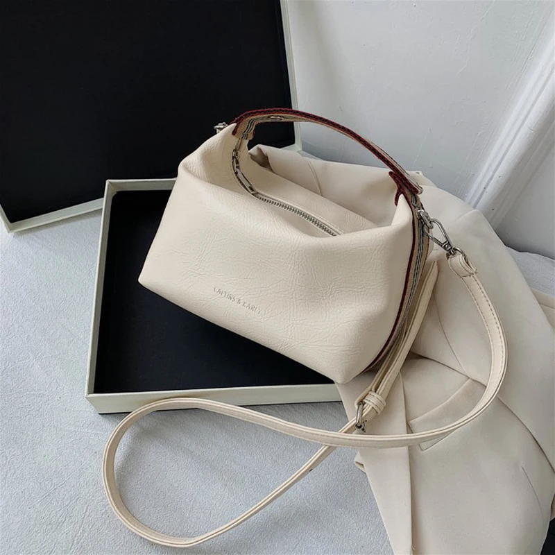 Маленькие сумки через плечо из искусственной кожи для женщин 2020 однотонные