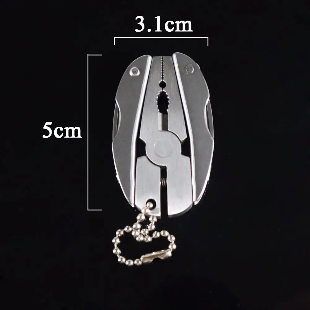 Уличные портативные Мультитулы из нержавеющей стали плоскогубцы нож брелок