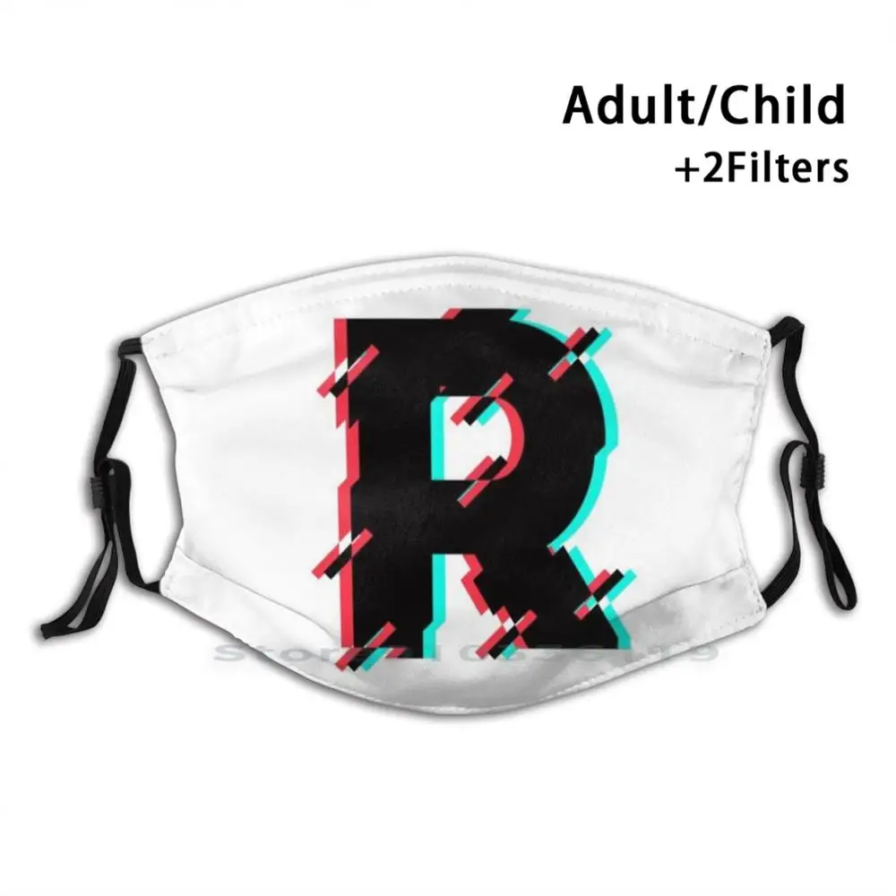 

Letter R Reusable Mouth Face Mask With Filters Kids Letter R R Letter Name Wtih R Name R Name Name R Alphabet Robert Roman
