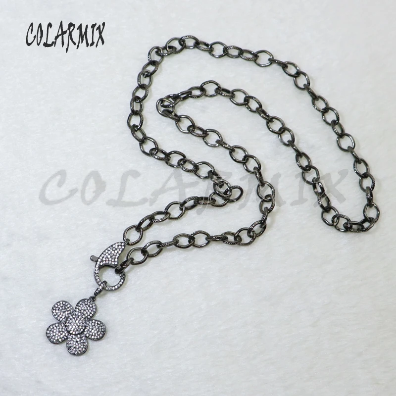 Ожерелье с подвеской из черного циркона 2 шт. 24 дюйма | Украшения и аксессуары