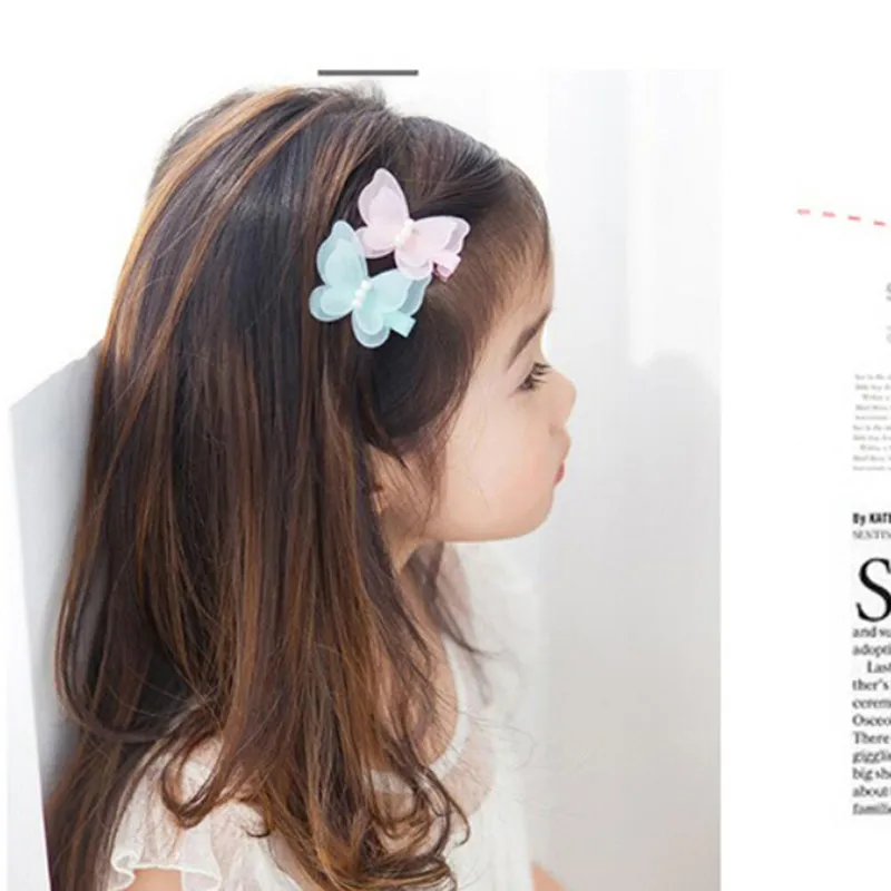 

10 шт./упак. конфеты Цвет милый бант-бабочка заколки для волос Луки из бисера заколка для волос, повязка на голову, модная одежда для девочек; А...