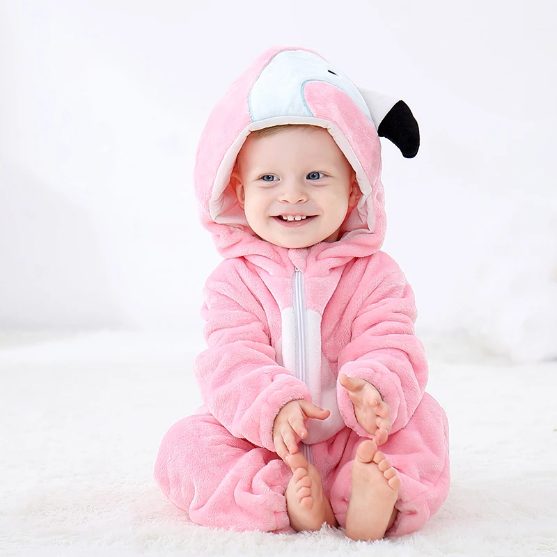 romper-14 Зимняя одежда для новорожденных; комбинезон для малышей; комбинезон с капюшоном в виде животных; костюм Стича Пикачу; комбинезоны для мальчиков и девочек; Одежда для младенцев; Пижама - Цвет: romper-14