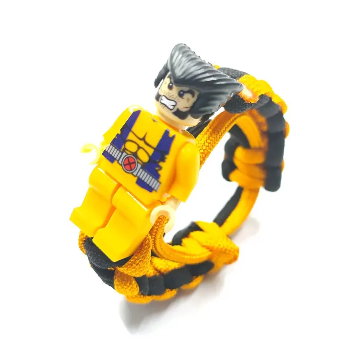 Wolverine Bracelet История игрушек 4 Базз Лайтер браслет строительные блоки игрушки экшн Фигурки Мстителей супергерой Фигурка Железный человек Бэтмен детский подарок - Цвет: Wolverine Bracelet