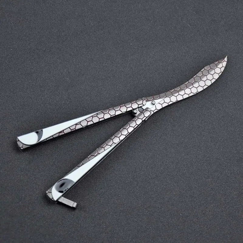 

Wholesale Hysenss Butterfly Knife Practice Training Folding Knife Stainless Steel Game Toy Without Blade Multiple Game Tool Sale
