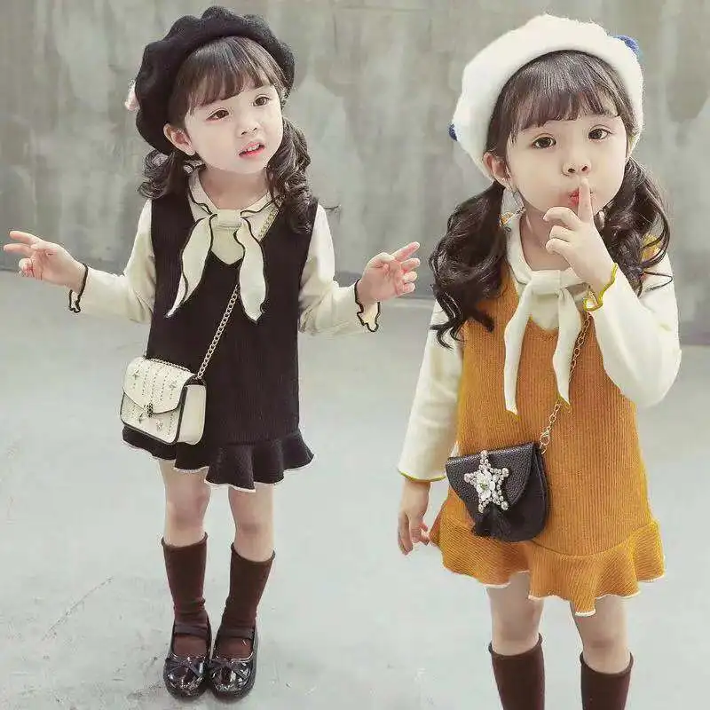 Рубашка с длинным рукавом и Юбка До Колена на возраст 0 4 года|Комплекты одежды для