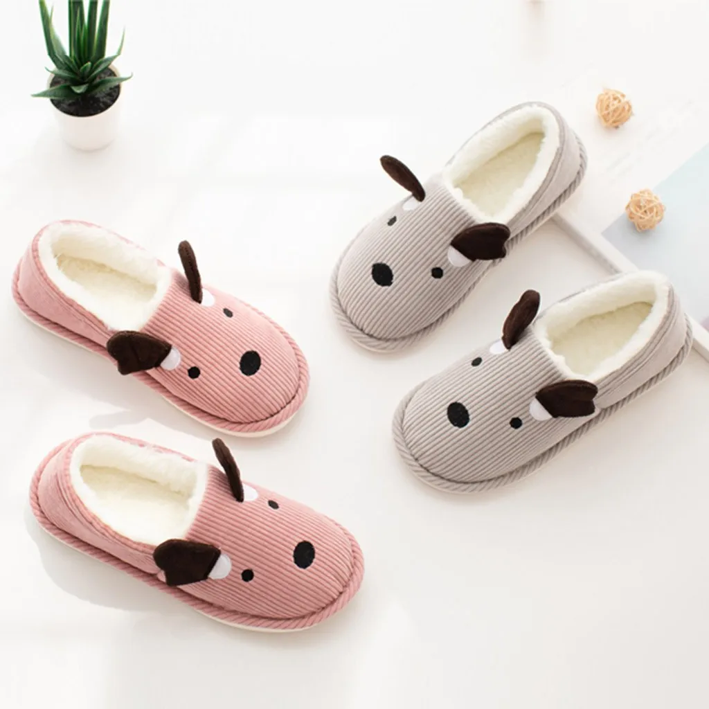 women shoes Warm Winter Slippers Indoor Home slippers Mute Cute shoes woman Soft Plush Ball Women Interior warm pantoufle femme
