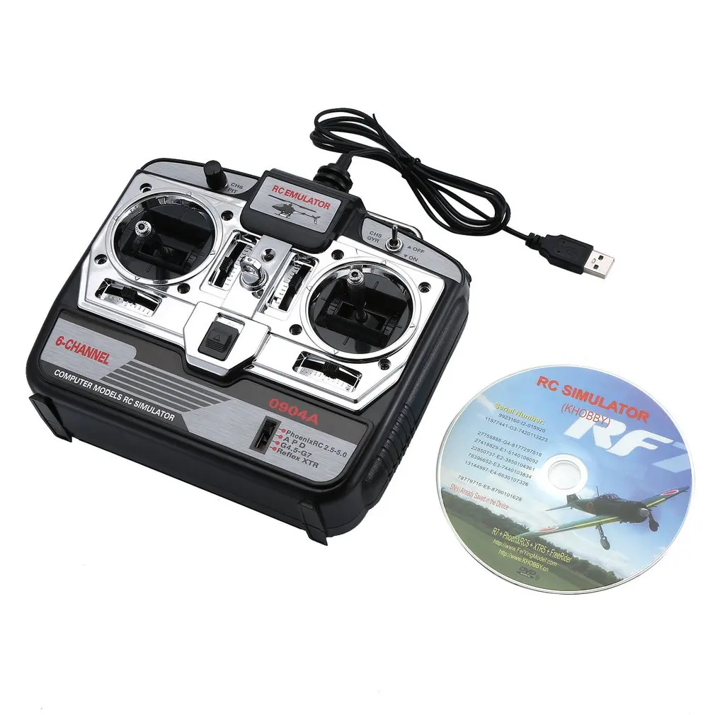 

6CH/8CH RC Flight Simulator JTL-0904A Support Realflight G7 Phoenix 5.0 XTR Remote Control Helicopter Fixed-wing Drone