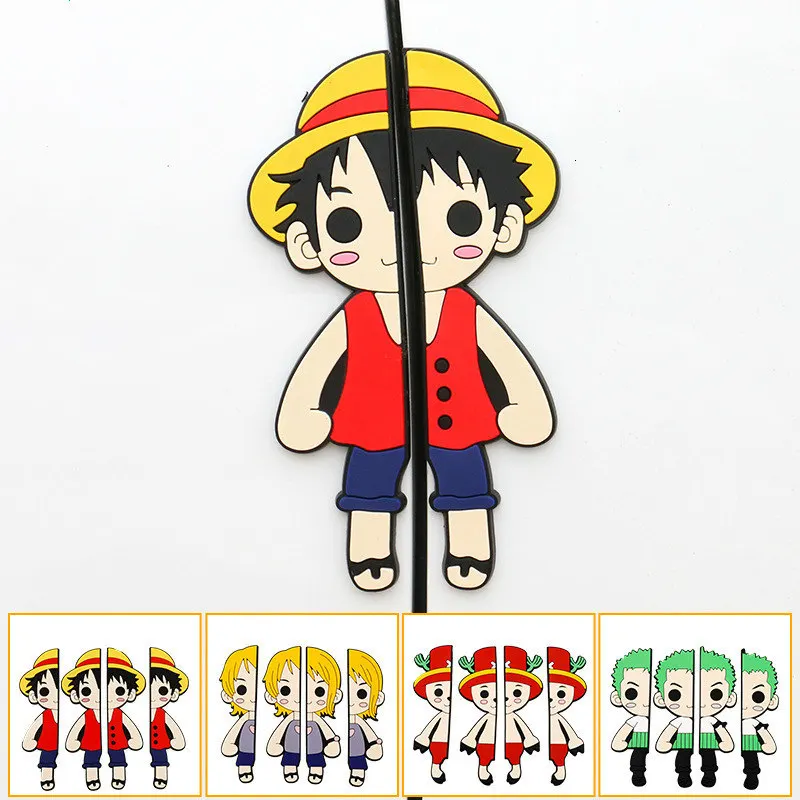 Креативные Мультяшные забавные наклейки на дверь автомобиля противоударные