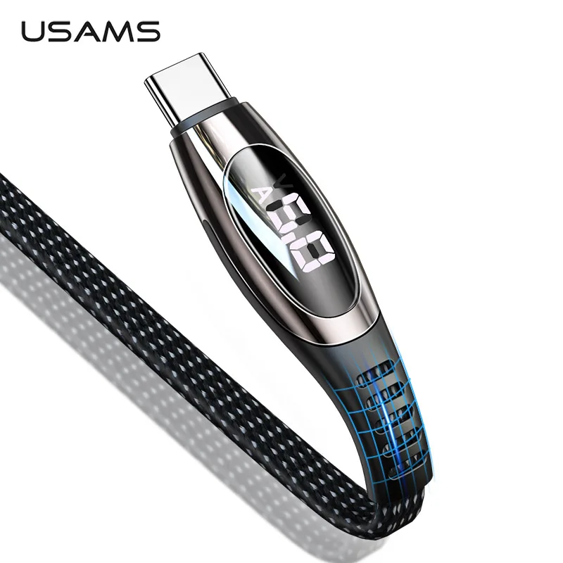 USAMS 5A usb type C кабель Быстрая зарядка для samsung Galaxy Xiaomi huawei мобильный телефон USB