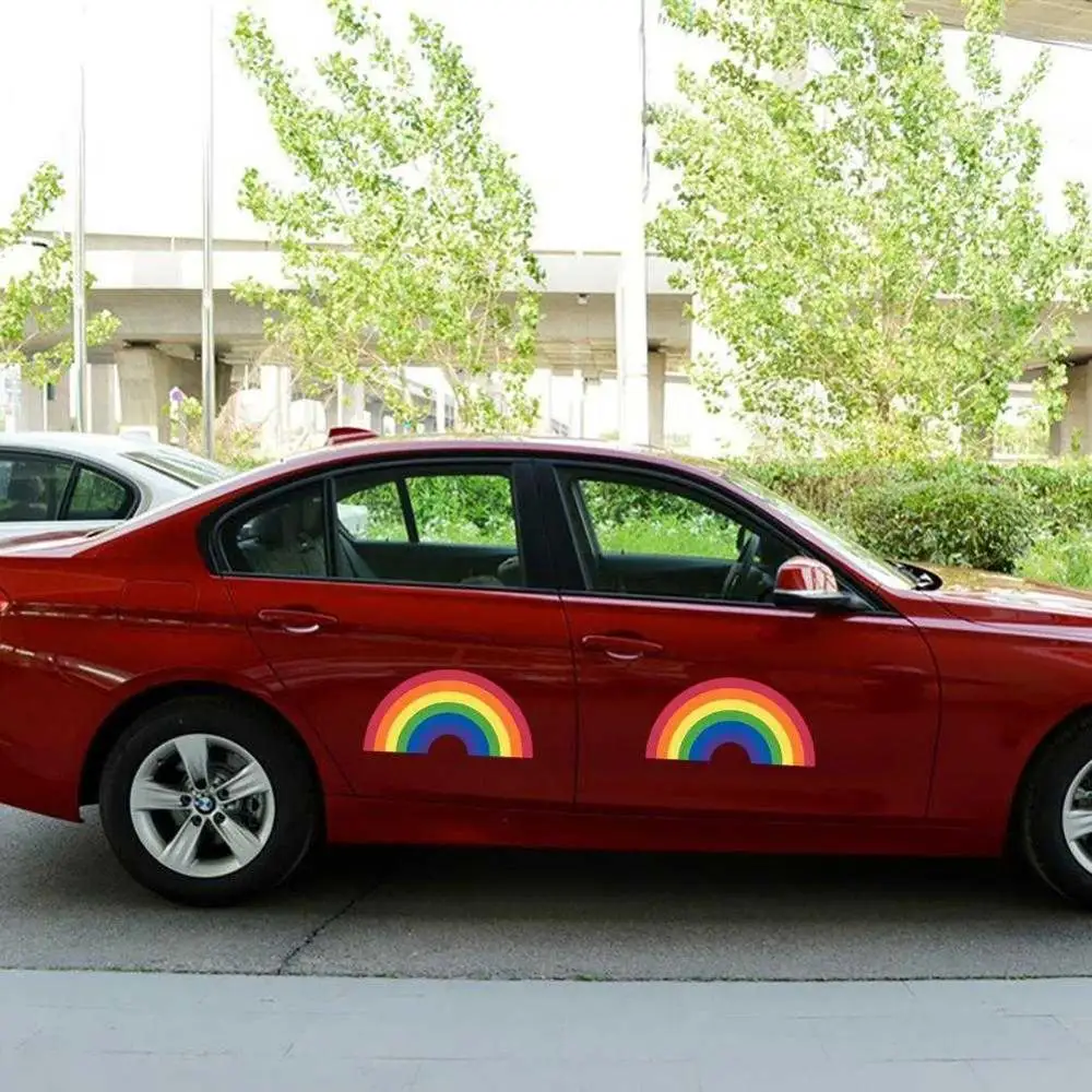 

7.5 * 15 CM Creative Arch Rainbow Car Sticker