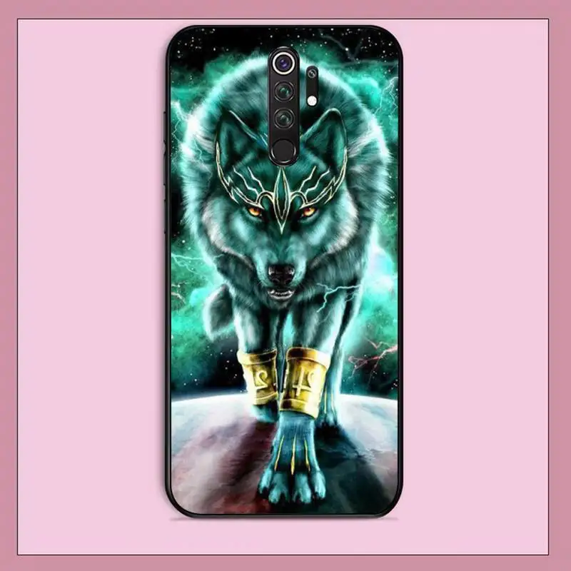 TOPLBPCS angry snow wolf черный чехол для телефона Корпус RedMi note 9 4 5 6 7 5a 8 pro max 4X 5A 8T|Бамперы| |