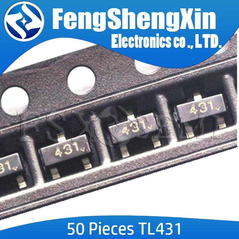 50 шт./лот Новый TL431 SOT TL431A SOT-23 431 SMD новый регулятор напряжения IC | Электронные
