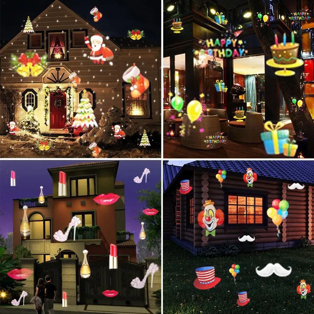 Рождественский лазерный проектор анимационный эффект Крытый/Открытый прожектор