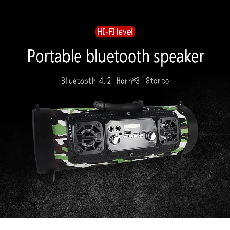 Hifi 15 Вт большая мощность беспроводной Bluetooth ударный динамик бас ТВ Саундбар