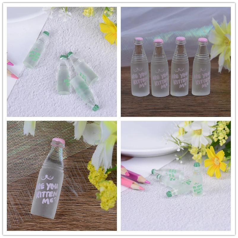 2/4 шт. кукольный домик бутылка минеральной воды Миниатюрная игрушка кукольная