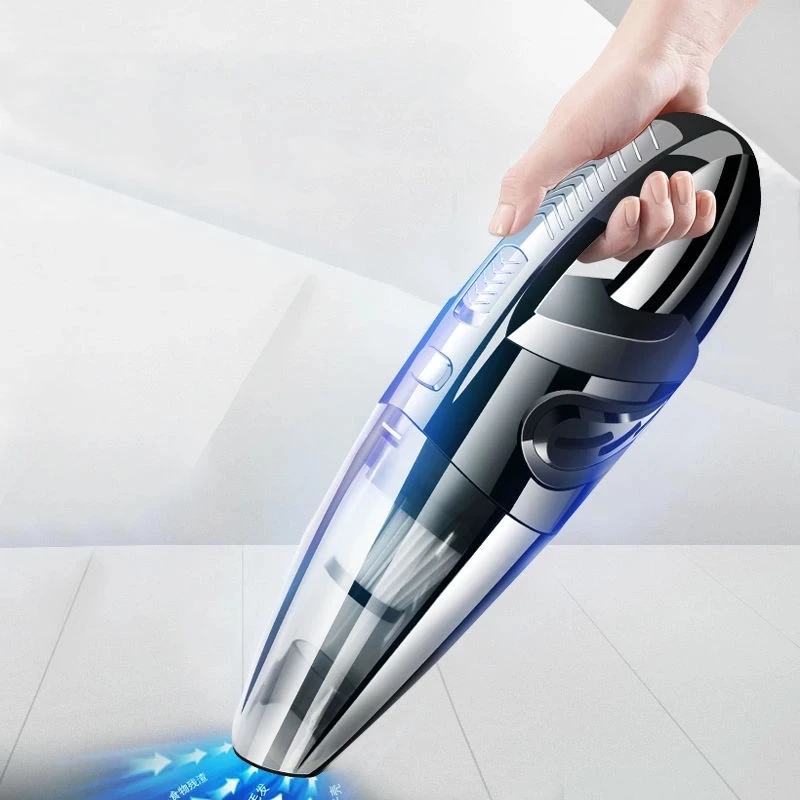 

Rechargeable Car Vacuum Cleaner Handheld Powerful Cyclone Suction Cordless Cleaner Quick Charge for Car Home Pet Hair