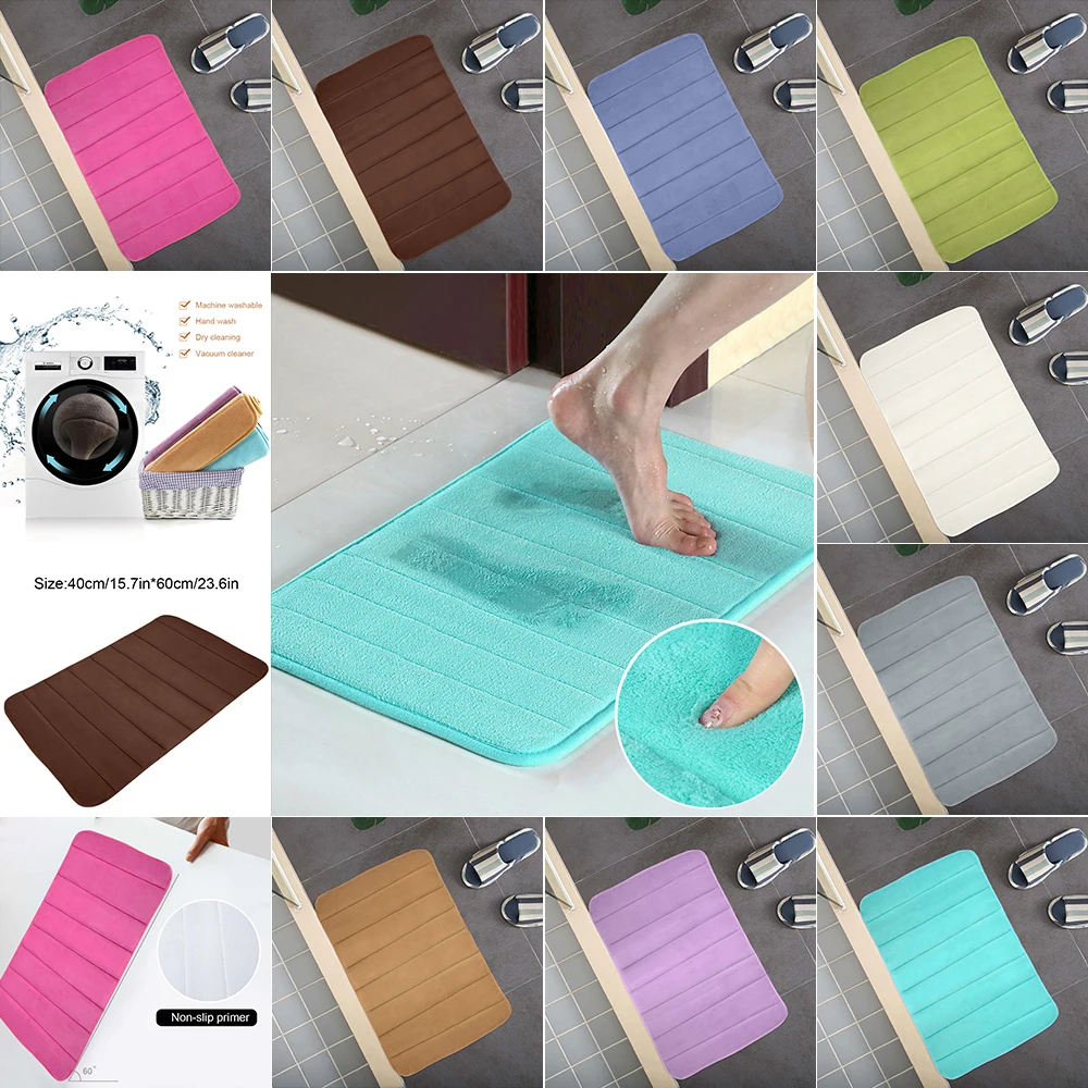 Коврик для ванной juneday 40*60 см ковер коралловый флисовый коврик из пены с эффектом