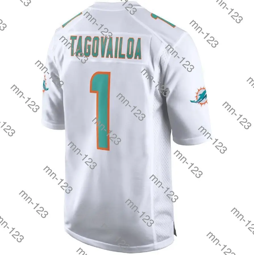 

Вышивка American Tua Tagovailoa, мужские, женские, мужские, детские, молодежные белые Майами, футбольные майки