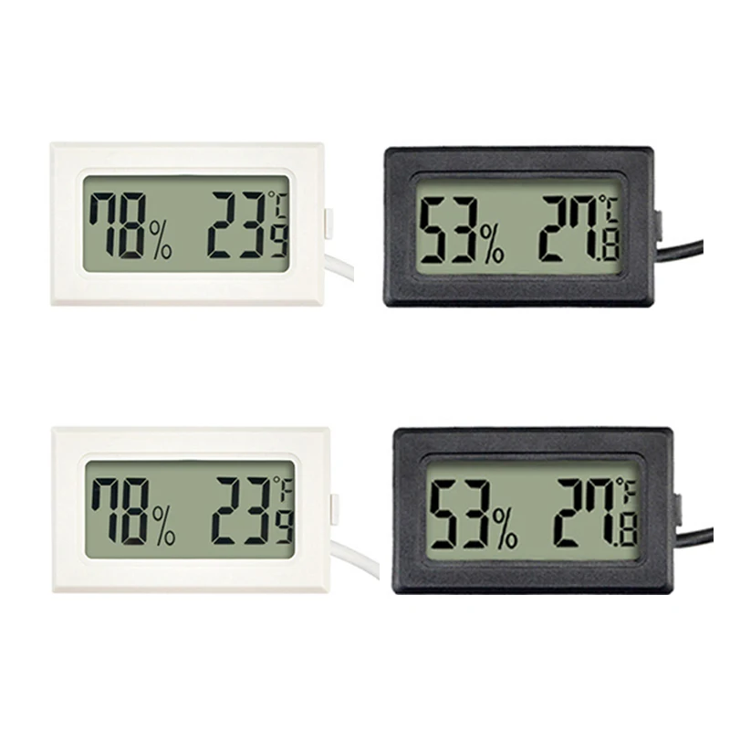 Мини цифровой термометр LCD удобный датчик температуры и влажности гигрометр для