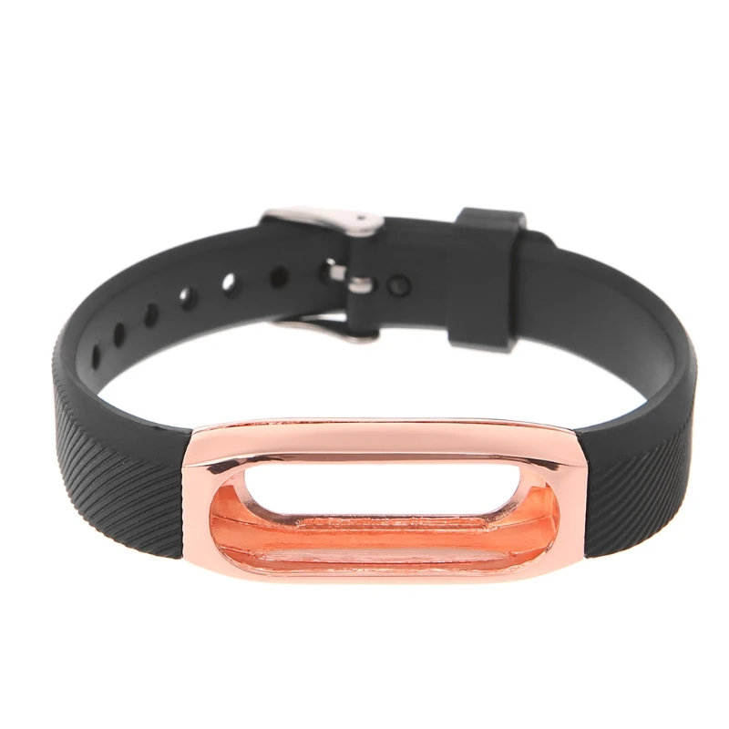 Для Xiaomi mi ремешок 1 браслет ремешок для mi Band 2 цветной металлический ремешок - Цвет: Rose Gold