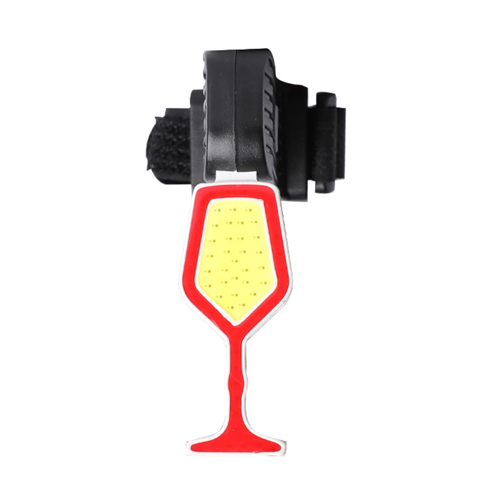 

Велосипедный задний фонарь в форме бокала вина COB, зарядка через USB, предупреждающий фонарь для ночного велосипеда, велоаксессуары