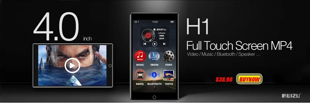 Портативный Bluetooth 4,2 MP3-плеер 8 ГБ/16 ГБ с динамиком HIFI музыка с FM видео запись электронная книга Walkman Mini SD до 128G