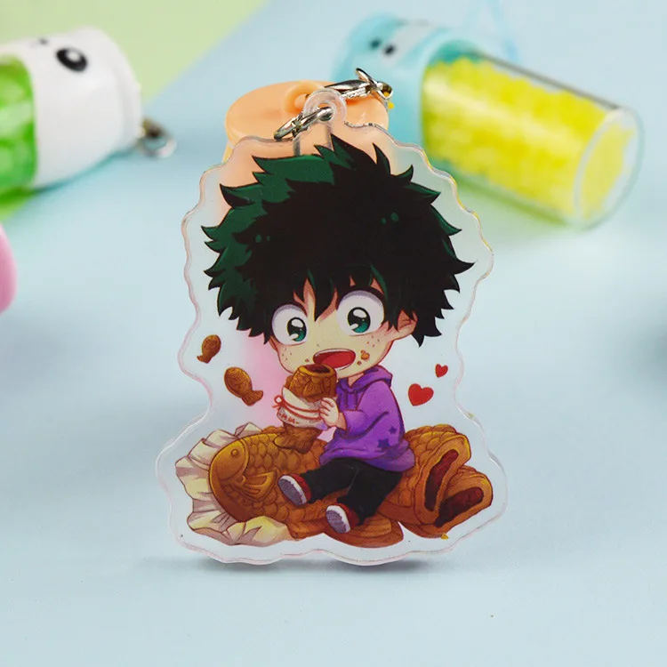 Anime My Hero Academia Boku no hero Keychain Acrylic Keyring Key chain Pendants Fashion | Украшения и аксессуары