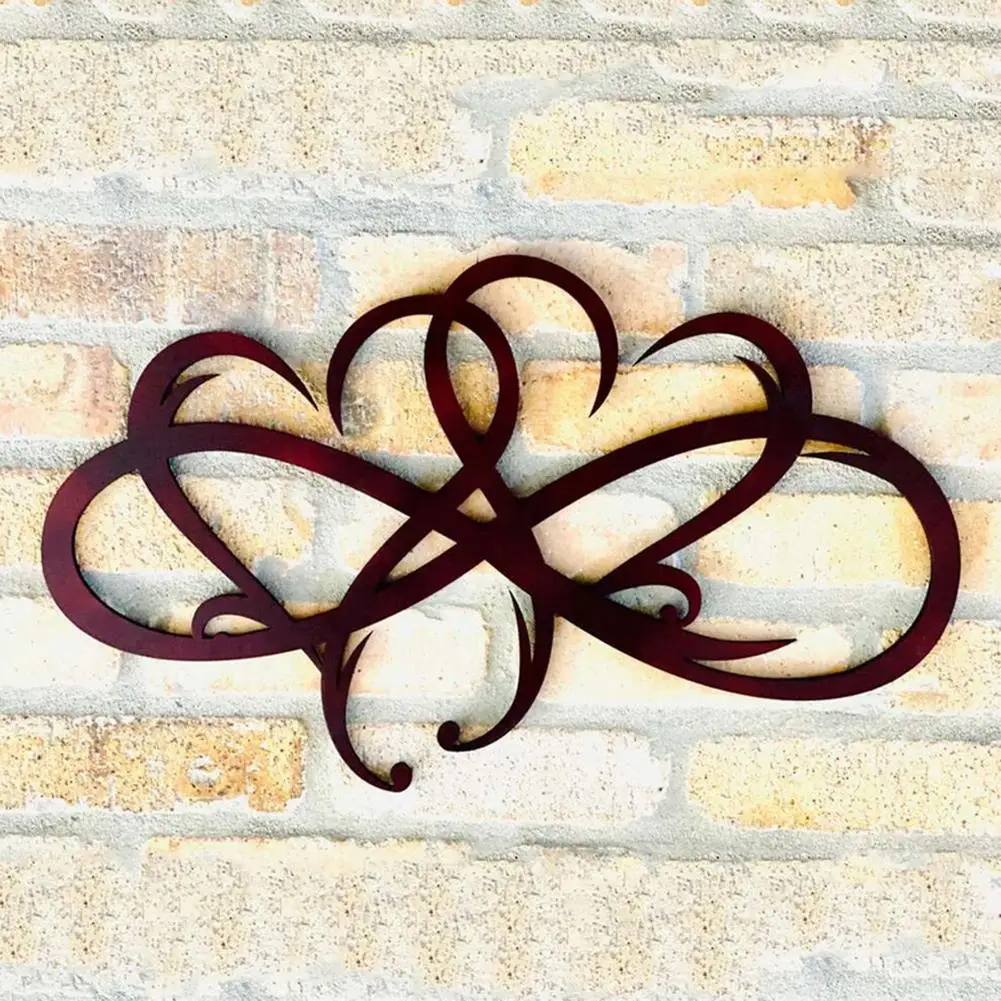 

Love Heart Shape Pendant Wrought Iron Hanging Decoration Home Living Room Indoor Metal Decor Craft Heart Wall Ornaments
